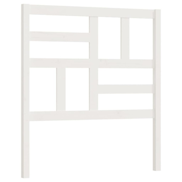 Wezgłowie łóżka Biały 81 x 104 cm Drewno sosnowe vidaXL 513999