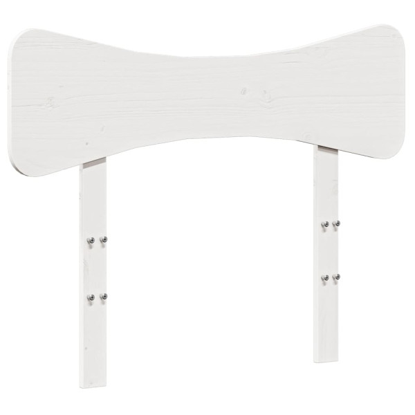 Wezgłowie łóżka Biały 90 cm Drewno sosnowe vidaXL 514283