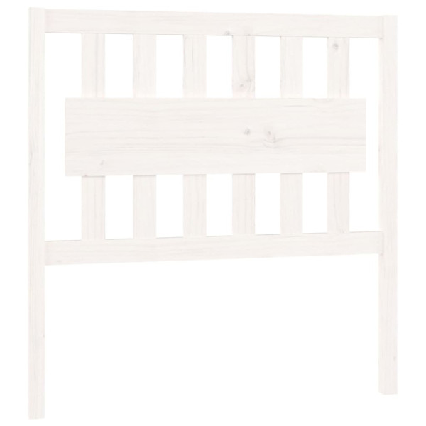 Wezgłowie łóżka Biały 95.5 x 100 cm Drewno sosnowe vidaXL 503289