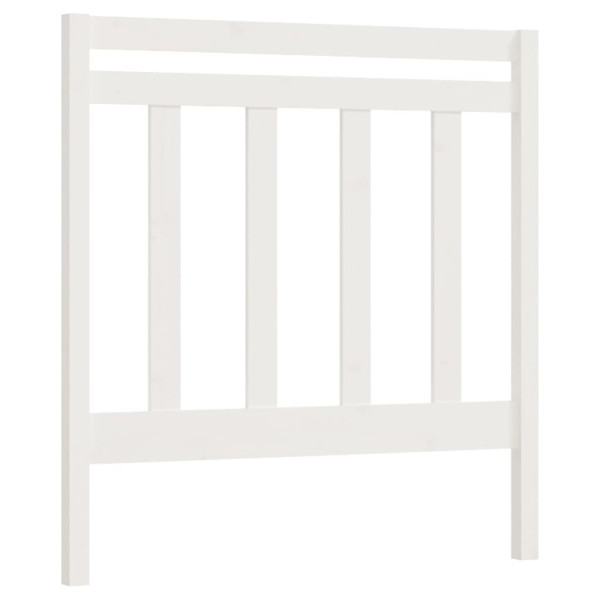 Wezgłowie łóżka Biały 95 x 100 cm Drewno sosnowe vidaXL 515228