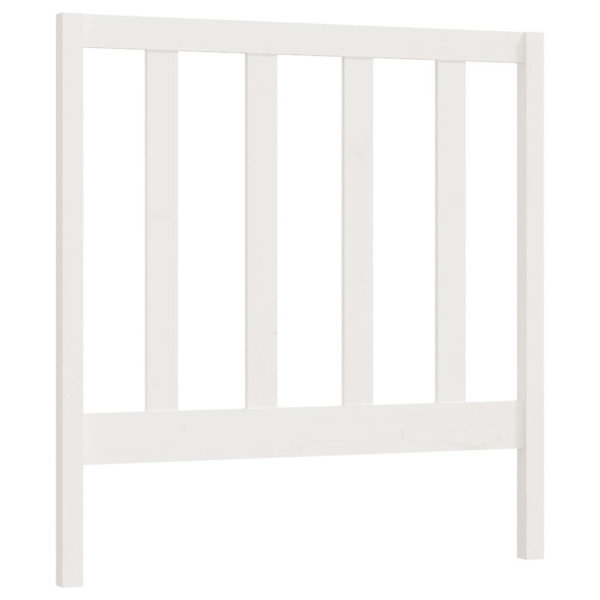 Wezgłowie łóżka Biały 95 x 100 cm Drewno sosnowe vidaXL 513987