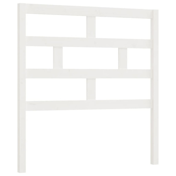 Wezgłowie łóżka Biały 96 x 100 cm Drewno sosnowe vidaXL 497498