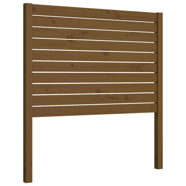 Wezgłowie łóżka Brąz 106 x 100 cm Drewno sosnowe vidaXL 514976