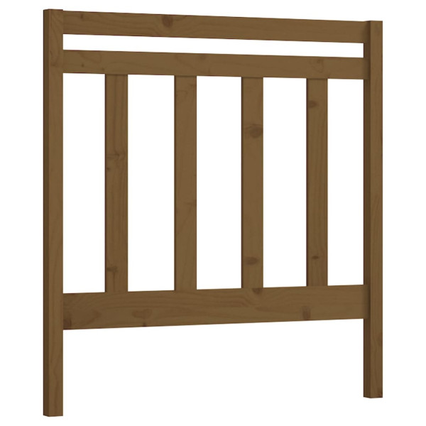 Wezgłowie łóżka Brąz 106 x 100 cm Drewno sosnowe vidaXL 515049