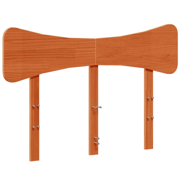 Wezgłowie łóżka Brąz 120 cm Drewno sosnowe vidaXL 514142