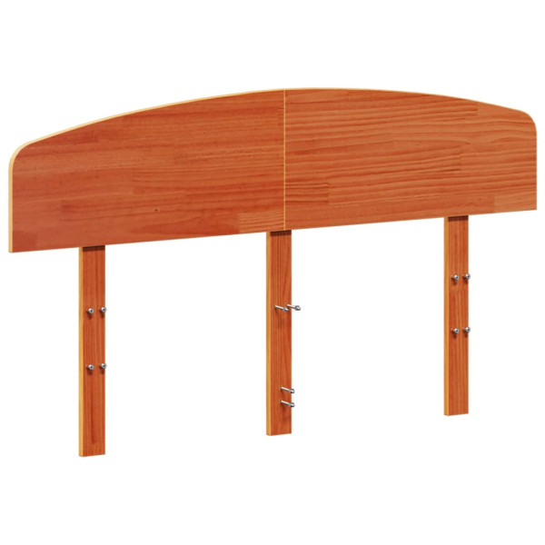 Wezgłowie łóżka Brąz 120 cm Drewno sosnowe vidaXL 515131