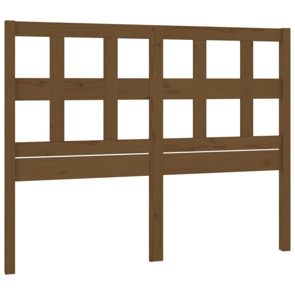 Wezgłowie łóżka Brąz 125.5 x 100 cm Drewno sosnowe vidaXL 514849
