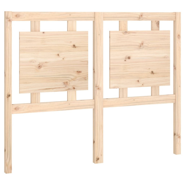 Wezgłowie łóżka Brąz 125.5 x 100 cm Drewno sosnowe vidaXL 515042