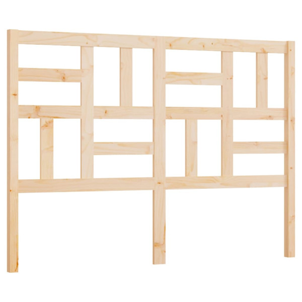 Wezgłowie łóżka Brąz 126 x 104 cm Pine Wood vidaXL 513911