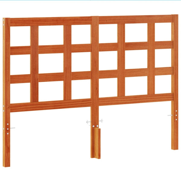 Wezgłowie łóżka Brąz 140.5 x 100 cm Drewno sosnowe vidaXL 514249