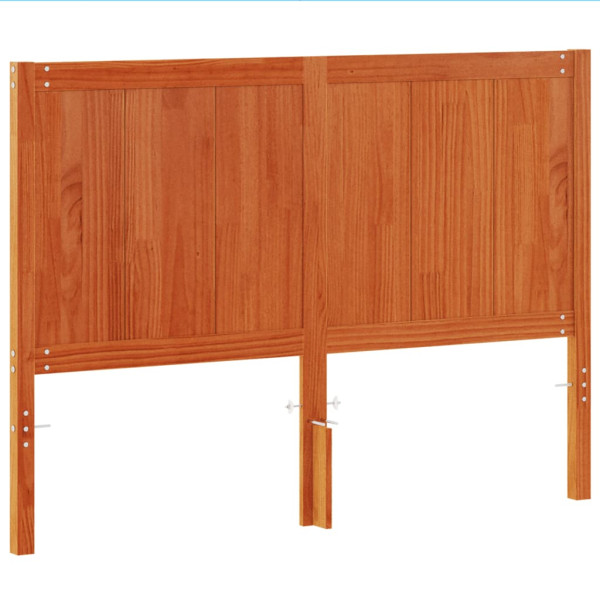 Wezgłowie łóżka Brąz 140.5 x 100 cm Drewno sosnowe vidaXL 514273