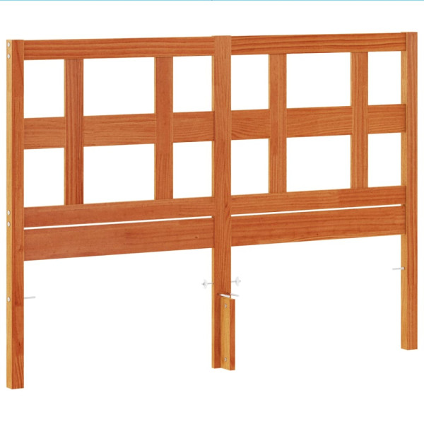 Wezgłowie łóżka Brąz 140.5 x 100 cm Drewno sosnowe vidaXL 515191