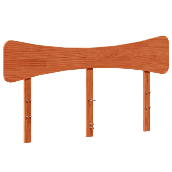 Wezgłowie łóżka Brąz 140 cm Drewno sosnowe vidaXL 513925