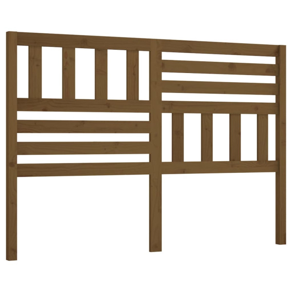 Wezgłowie łóżka Brąz 141 x 100 cm Drewno sosnowe vidaXL 497351