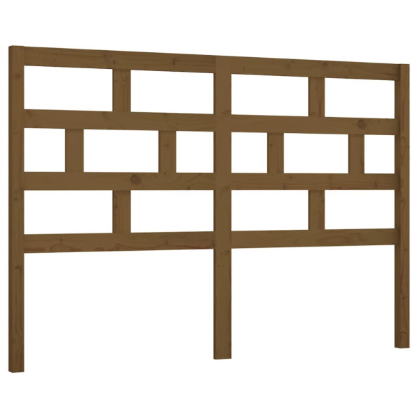 Wezgłowie łóżka Brąz 146 x 100 cm Drewno sosnowe vidaXL 497158