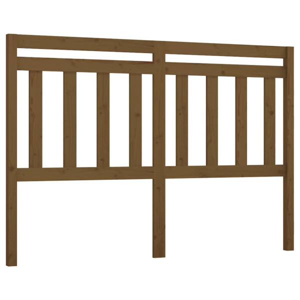 Wezgłowie łóżka Brąz 146 x 100 cm Drewno sosnowe vidaXL 497533