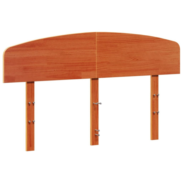 Wezgłowie łóżka Brąz 150 cm Drewno sosnowe vidaXL 514859