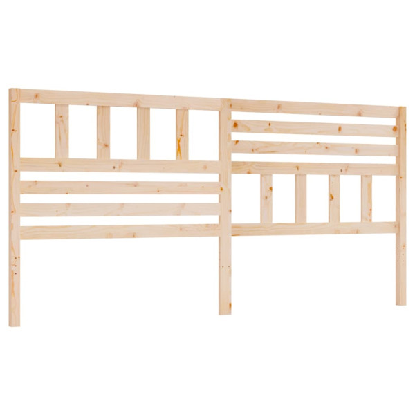 Wezgłowie łóżka Brąz 186 x 100 cm Drewno sosnowe vidaXL 497675