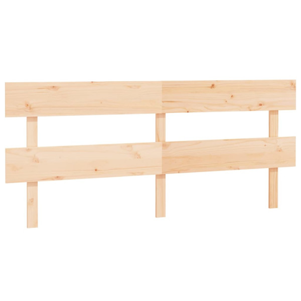 Wezgłowie łóżka Brąz 204 x 81 cm Drewno sosnowe vidaXL 515308