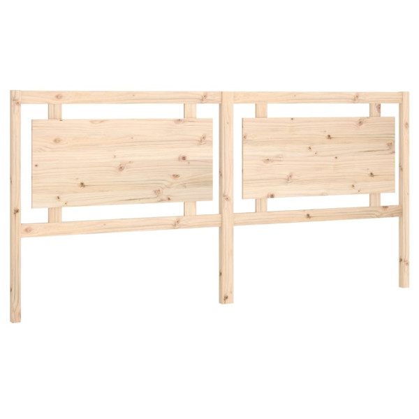 Wezgłowie łóżka Brąz 205.5 x 100 cm Drewno sosnowe vidaXL 514796