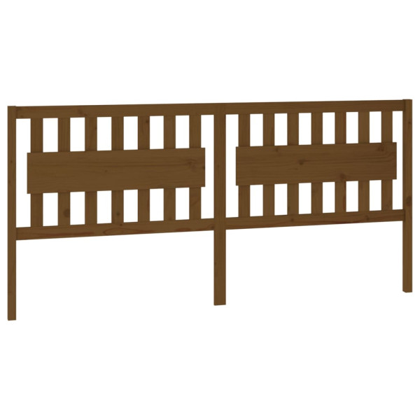 Wezgłowie łóżka Brąz 205.5 x 100 cm Drewno sosnowe vidaXL 503312
