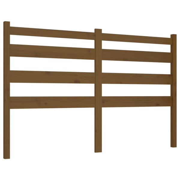 Wezgłowie łóżka Brąz 206 x 100 cm Drewno sosnowe vidaXL 497142