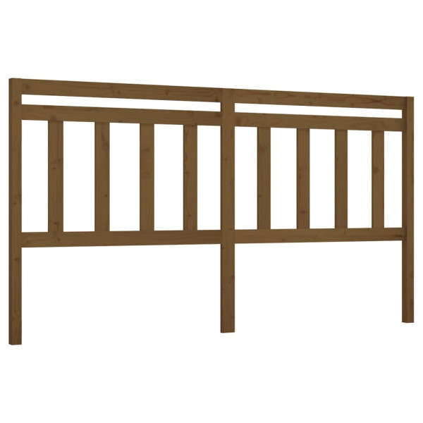 Wezgłowie łóżka Brąz 206 x 100 cm Drewno sosnowe vidaXL 497236