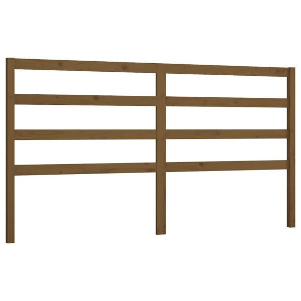 Wezgłowie łóżka Brąz 206 x 100 cm Drewno sosnowe vidaXL 514858