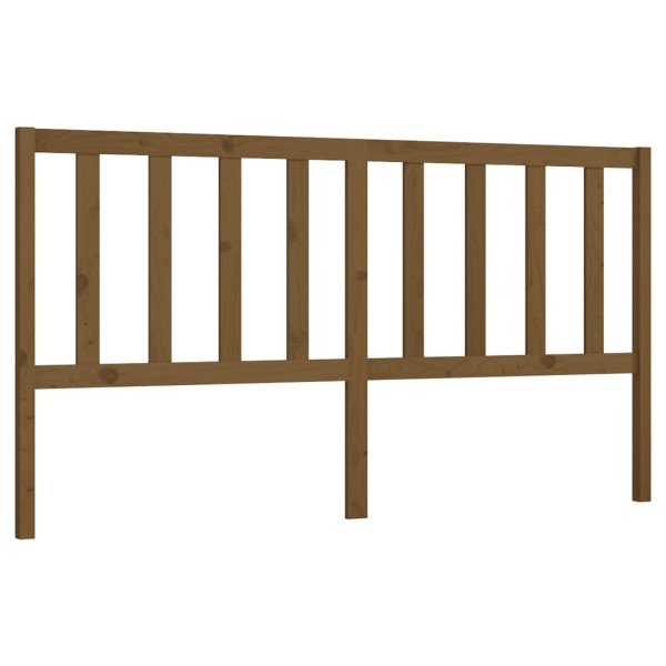 Wezgłowie łóżka Brąz 206 x 100 cm Pine Wood vidaXL 513929