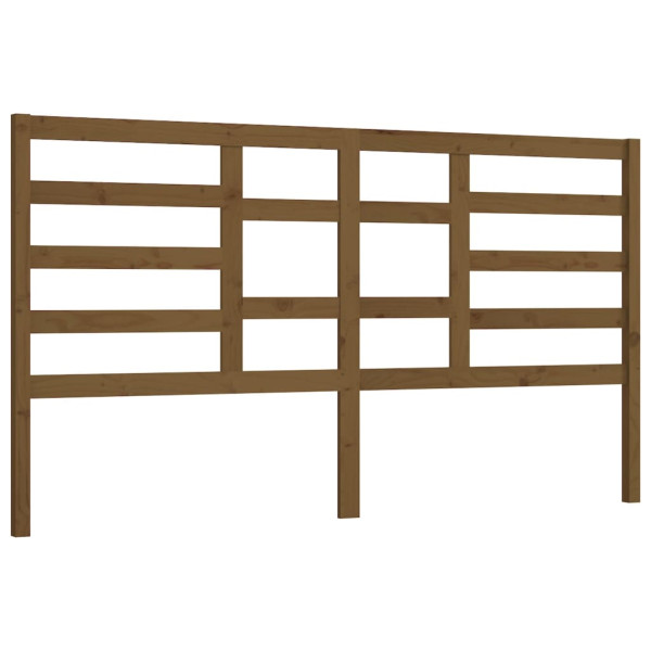 Wezgłowie łóżka Brąz 206 x 104 cm Drewno sosnowe vidaXL 514132