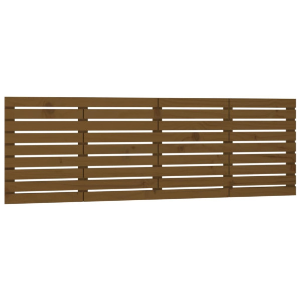 Wezgłowie łóżka Brąz 206 x 63 cm Drewno sosnowe vidaXL 521796