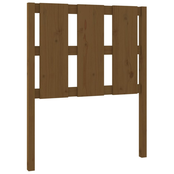 Wezgłowie łóżka Brąz 80.5 x 100 cm Drewno sosnowe vidaXL 514025