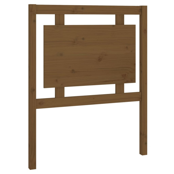 Wezgłowie łóżka Brąz 80.5 x 100 cm Drewno sosnowe vidaXL 514868