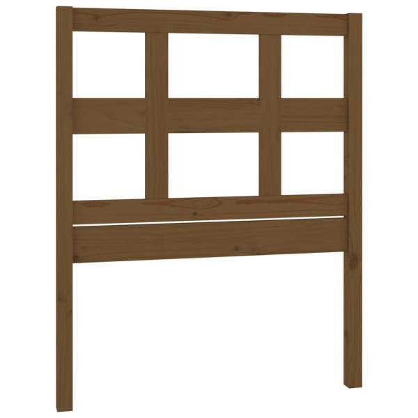 Wezgłowie łóżka Brąz 80.5 x 100 cm Drewno sosnowe vidaXL 514949