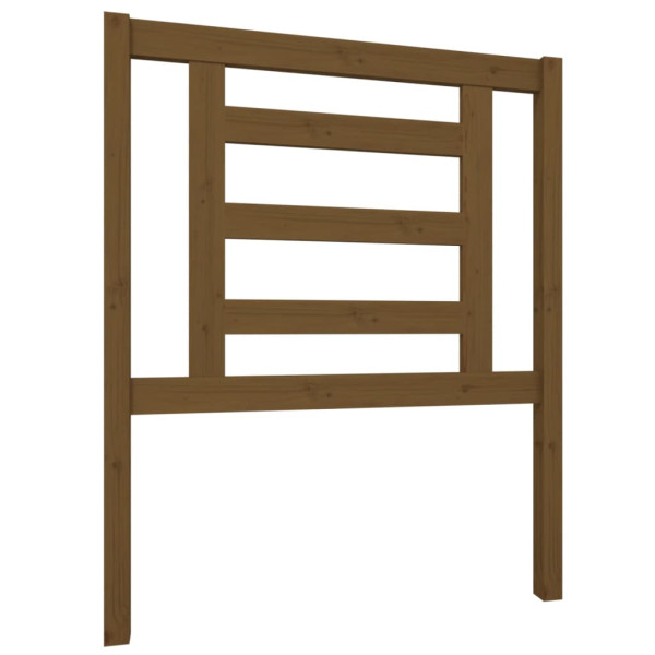 Wezgłowie łóżka Brąz 81 x 100 cm Drewno sosnowe vidaXL 497528
