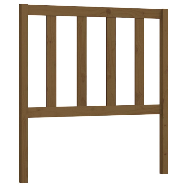 Wezgłowie łóżka Brąz 81 x 100 cm Pine Wood vidaXL 513896