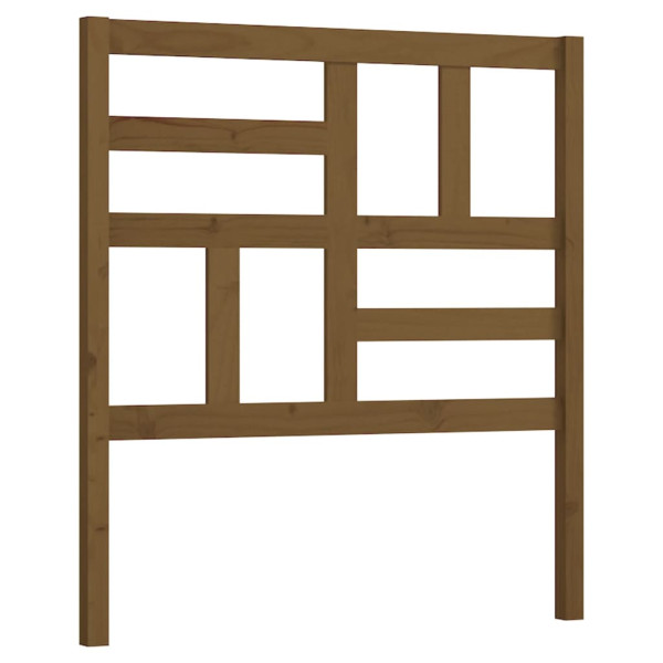 Wezgłowie łóżka Brąz 81 x 104 cm Pine Wood vidaXL 514223