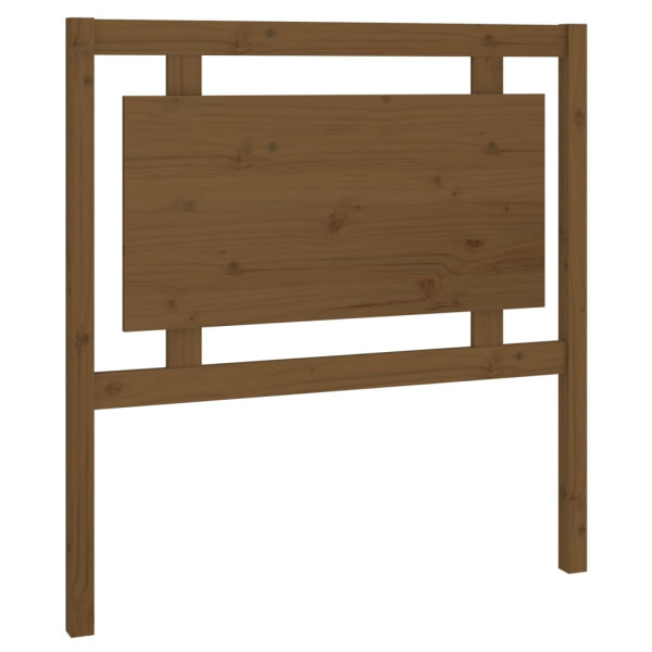 Wezgłowie łóżka Brąz 95.5 x 100 cm Drewno sosnowe vidaXL 515165