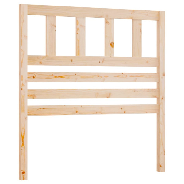 Wezgłowie łóżka Brąz 96 x 100 cm Drewno sosnowe vidaXL 497382