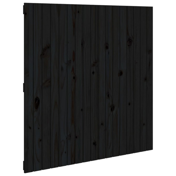 Wezgłowie łóżka Czarny 108 x 110 cm Pine Wood vidaXL 521821