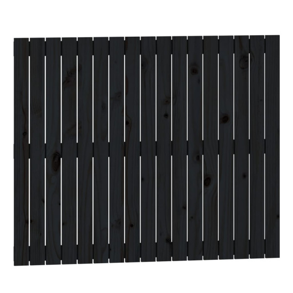 Wezgłowie łóżka Czarny 108 x 90 cm Pine Wood vidaXL 523162