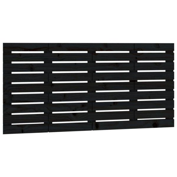 Wezgłowie łóżka Czarny 126 x 63 cm Pine Wood vidaXL 527591