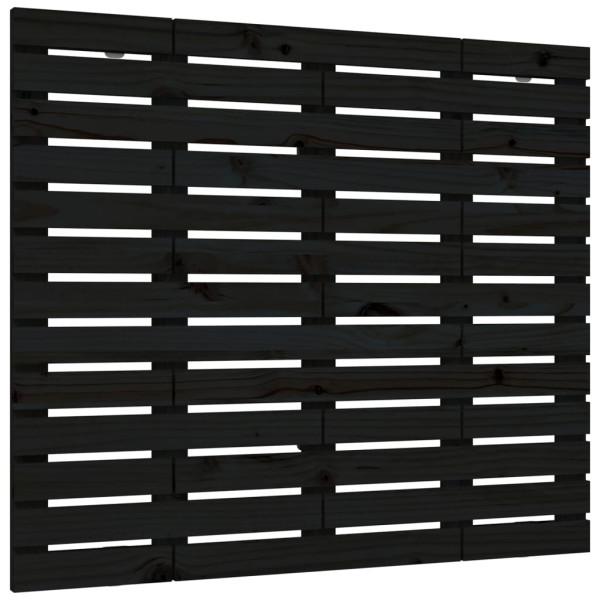 Wezgłowie łóżka Czarny 126 x 91.5 cm Pine Wood vidaXL 521805