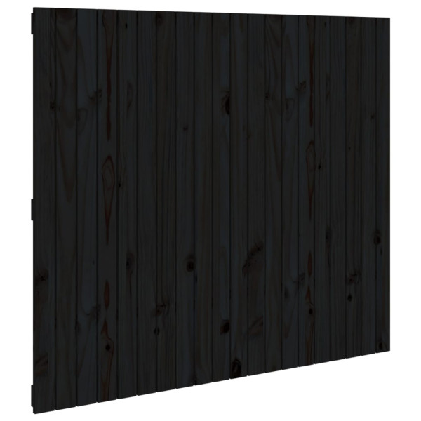 Wezgłowie łóżka Czarny 127.5 x 110 cm Pine Wood vidaXL 527619