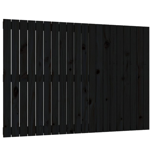 Wezgłowie łóżka Czarny 127.5 x 90 cm Pine Wood vidaXL 527617