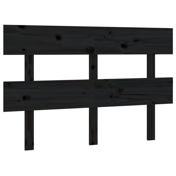 Wezgłowie łóżka Czarny 138 x 81 cm Pine Wood vidaXL 515199