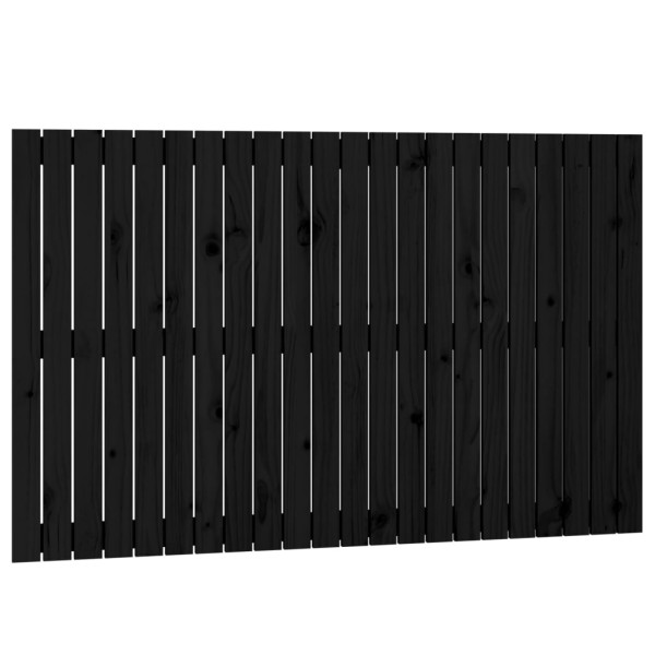 Wezgłowie łóżka Czarny 140 x 90 cm Drewno sosnowe vidaXL 748840