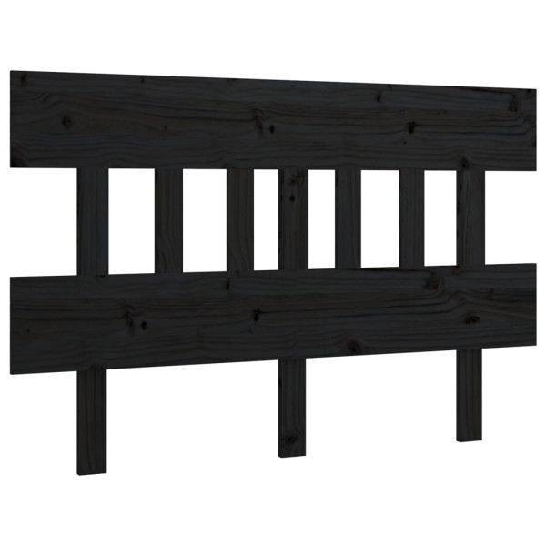 Wezgłowie łóżka Czarny 143.5 x 81 cm Pine Wood vidaXL 514841