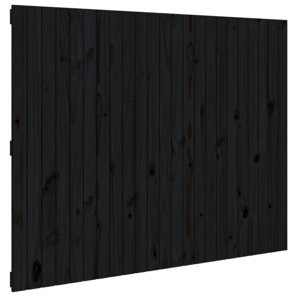 Wezgłowie łóżka Czarny 146.5 x 110 cm Drewno sosnowe vidaXL 523415