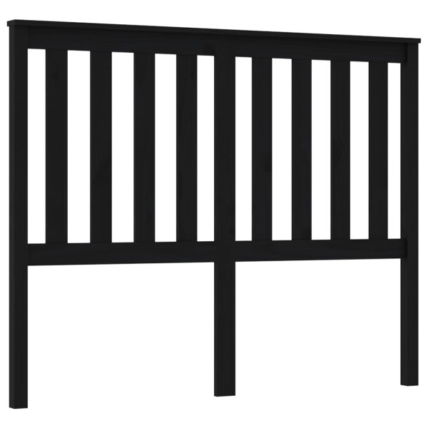 Wezgłowie łóżka Czarny 146 x 101 cm Drewno sosnowe vidaXL 497541